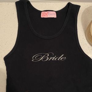 Bride Black Tank Top Size Large